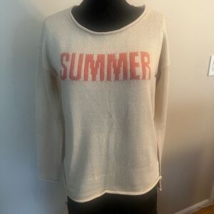 Marled Summer Graphic Sweater